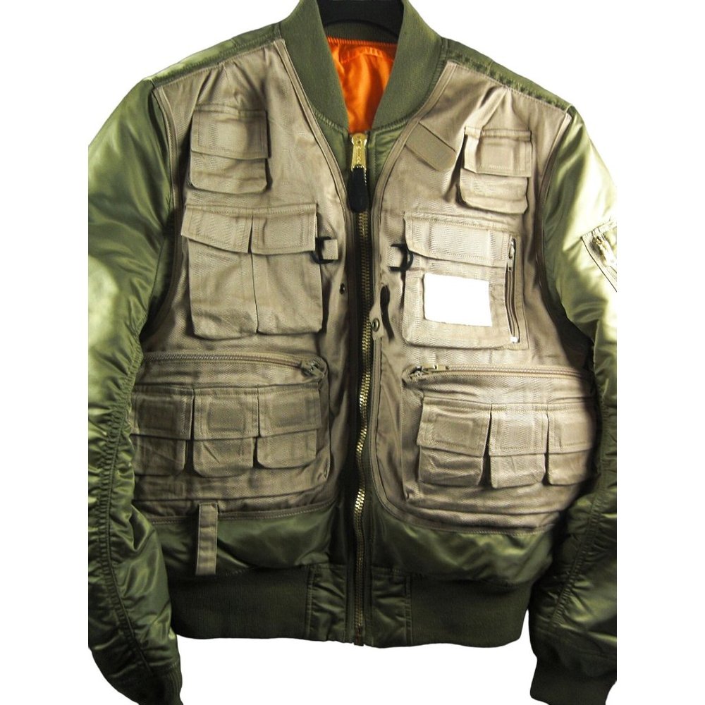 Vintage Alpha Industries Embellished Urban Bomber Jacket Vest Personalized Size
